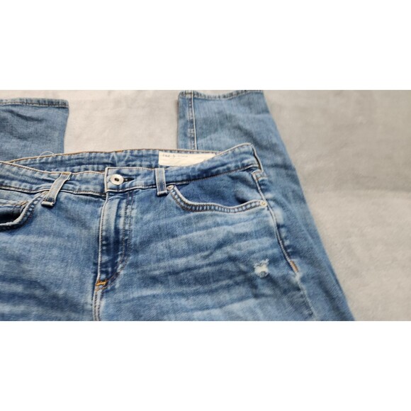 Rag & Bone Womens Size 27 Mid Blue Dre Low-Rise Slim Fit Boyfriend Jeans - Picture 4 of 9